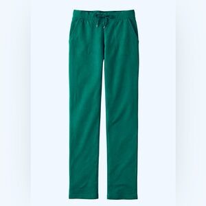 L.L. BEAN Casual Cotton Sweatpants Women Size Small S Emerald Green Pockets